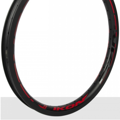 LLANTA IKON CARBON ROJA TRASERA 20"