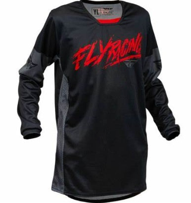 JERSEY FLY KINETIC KHAOS BLACK RED GREY