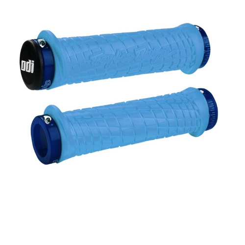 PUÑOS ODI TROY LEE AQUA/LOCK BLUE 130 MM