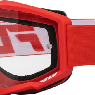 ANTIPARRAS FLY FOCUS ROJO BLANCO CON LENTES CLAROS