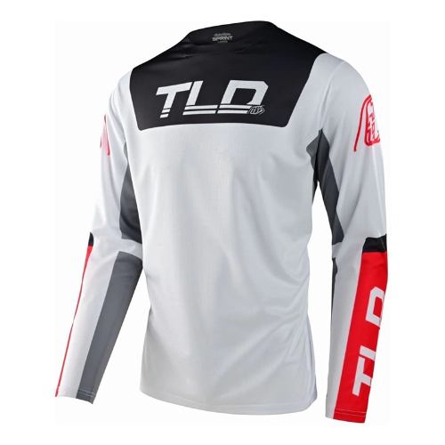 JERSEY TROY LEE SPRINT FRACTURA CHARCOAL /GLO RED