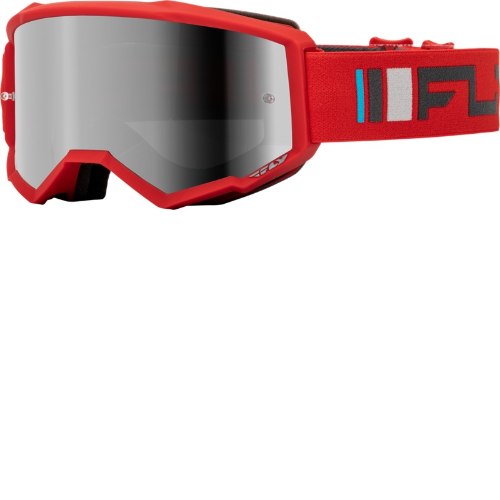 ANTIPARRAS FLY ZONE RED/CELESTE CON LENTES ESPEJO HUMO