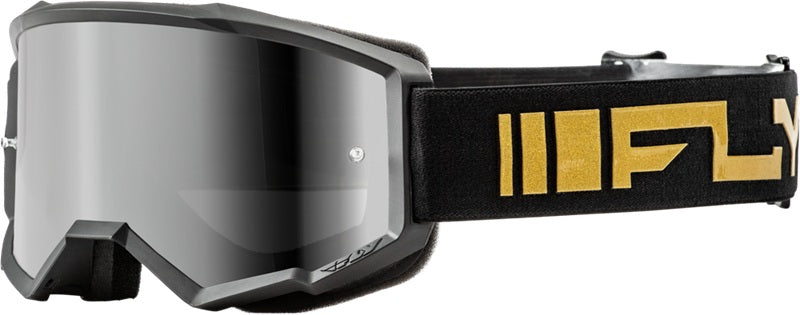 ANTIPARRAS FLY ZONE NEGRA/DORADA CON LENTE SILVER ESPEJO HUMO